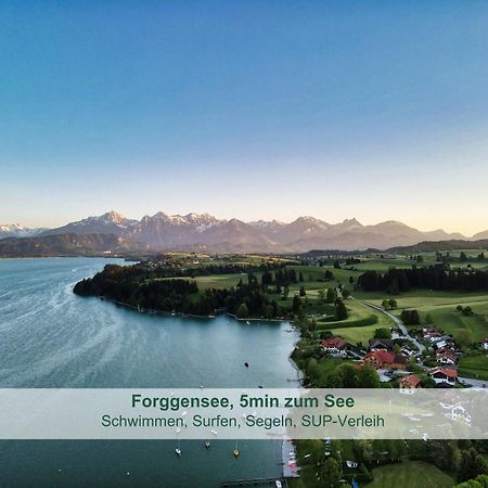 Chalet - Ferienwohnungen - Biohof Stoeger - Panoramasuedbalkon - Grandiose Aussicht Auf See, Berge Und Schloss Neuschwanstein 리덴 외부 사진